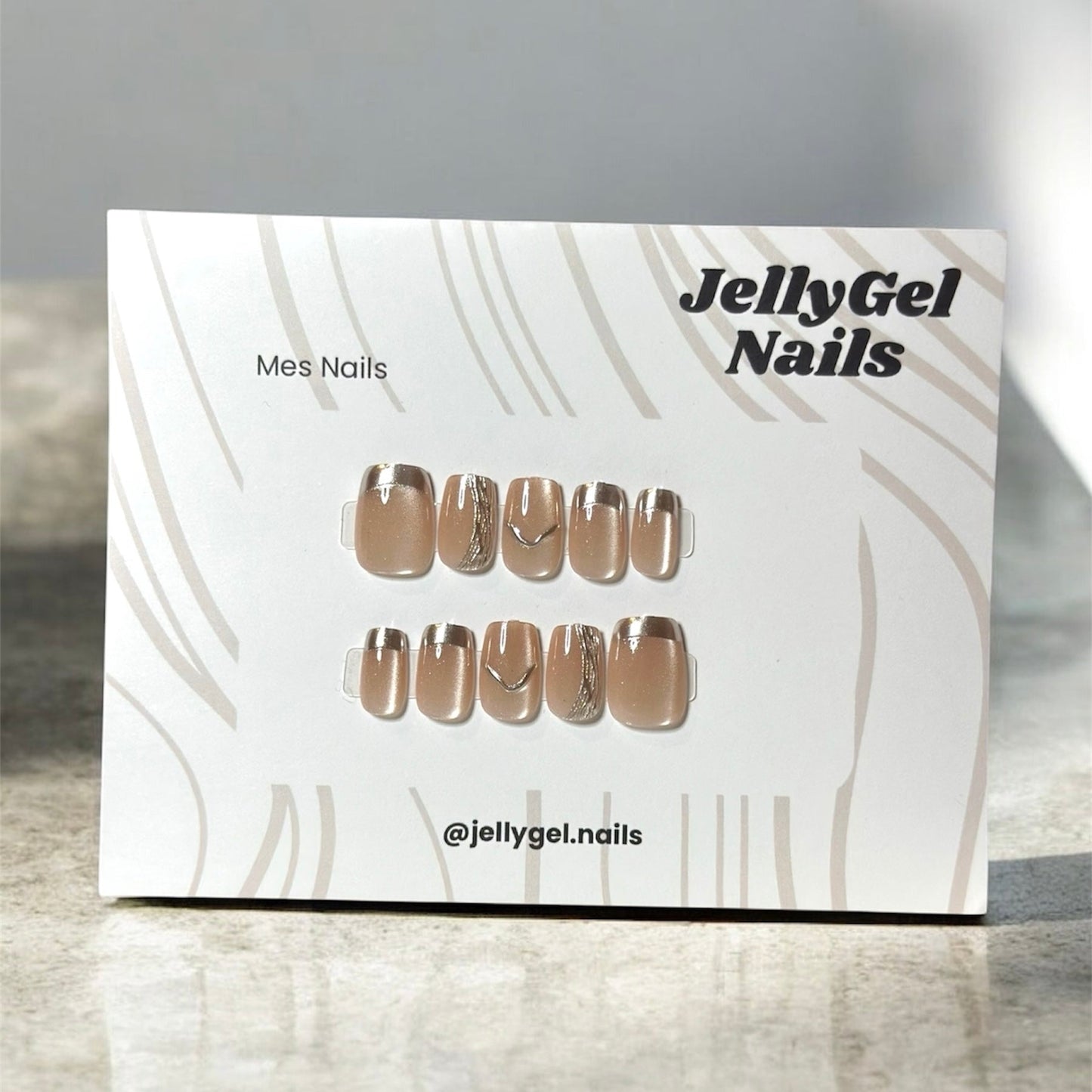 Pretty chrome - JellyGel Nails